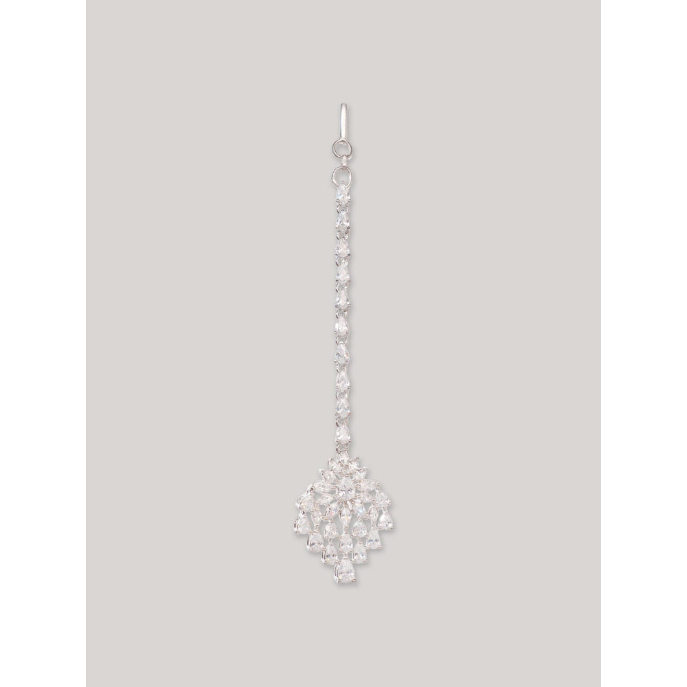 Zevar By Geeta White Naksh Diamond Maang Tikka