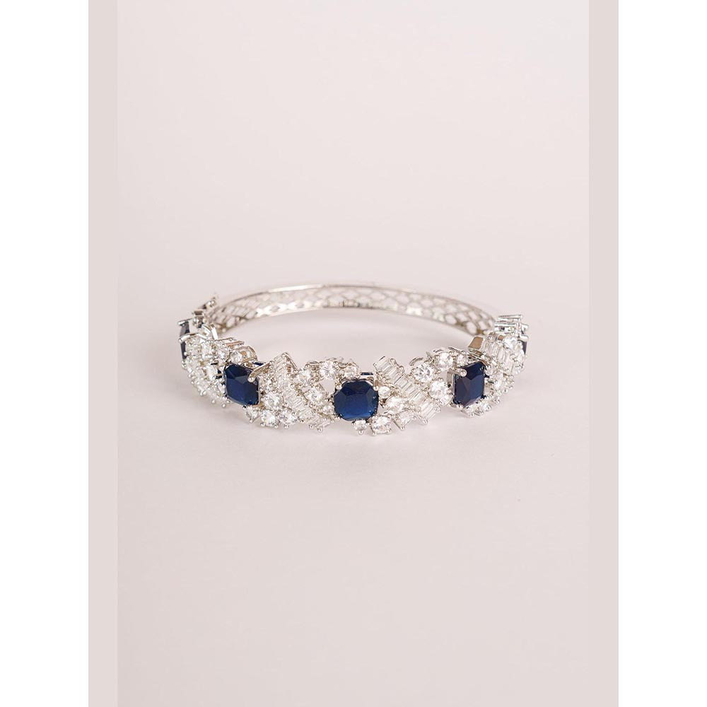 Zevar By Geeta Blue Hiya Diamond Kada