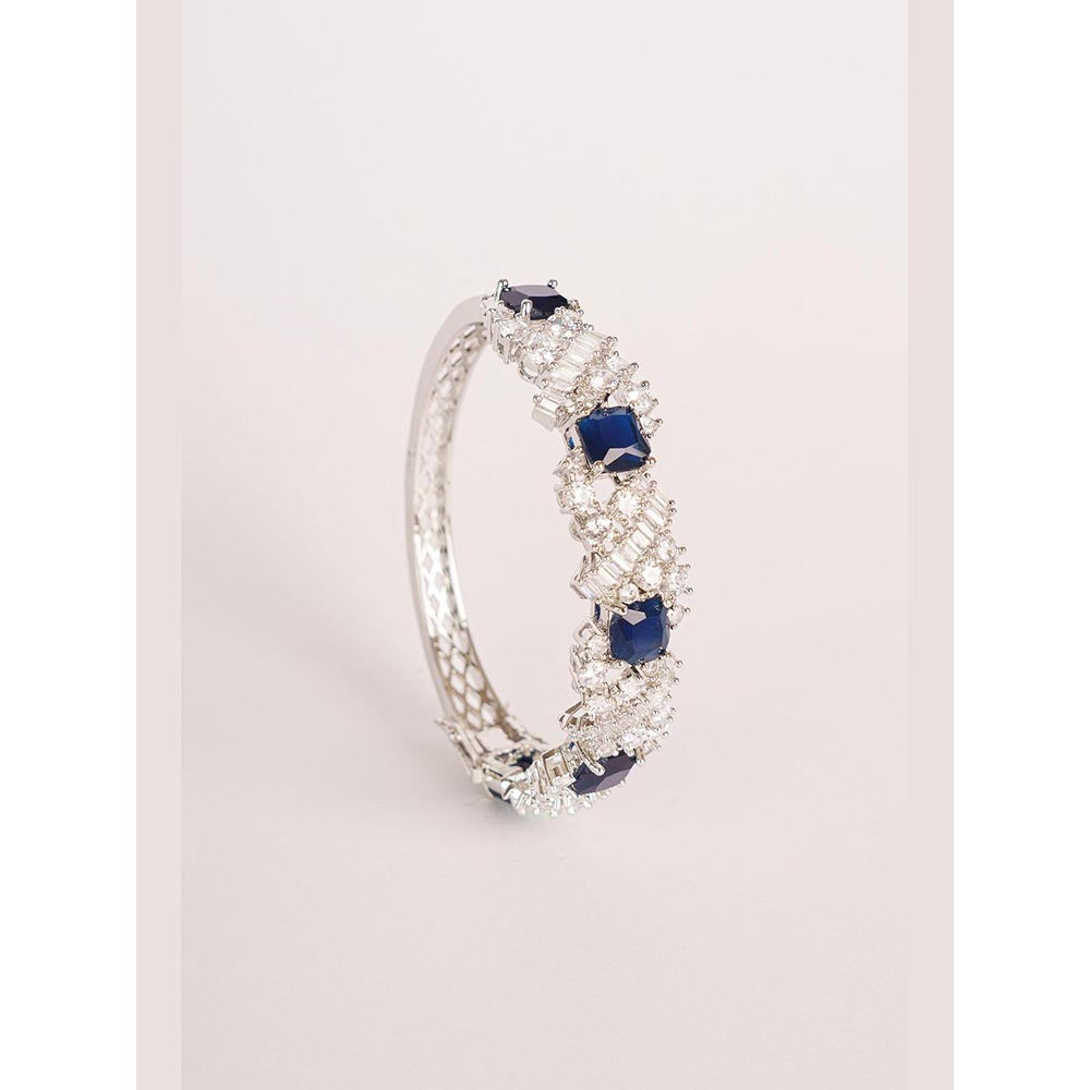 Zevar By Geeta Blue Hiya Diamond Kada