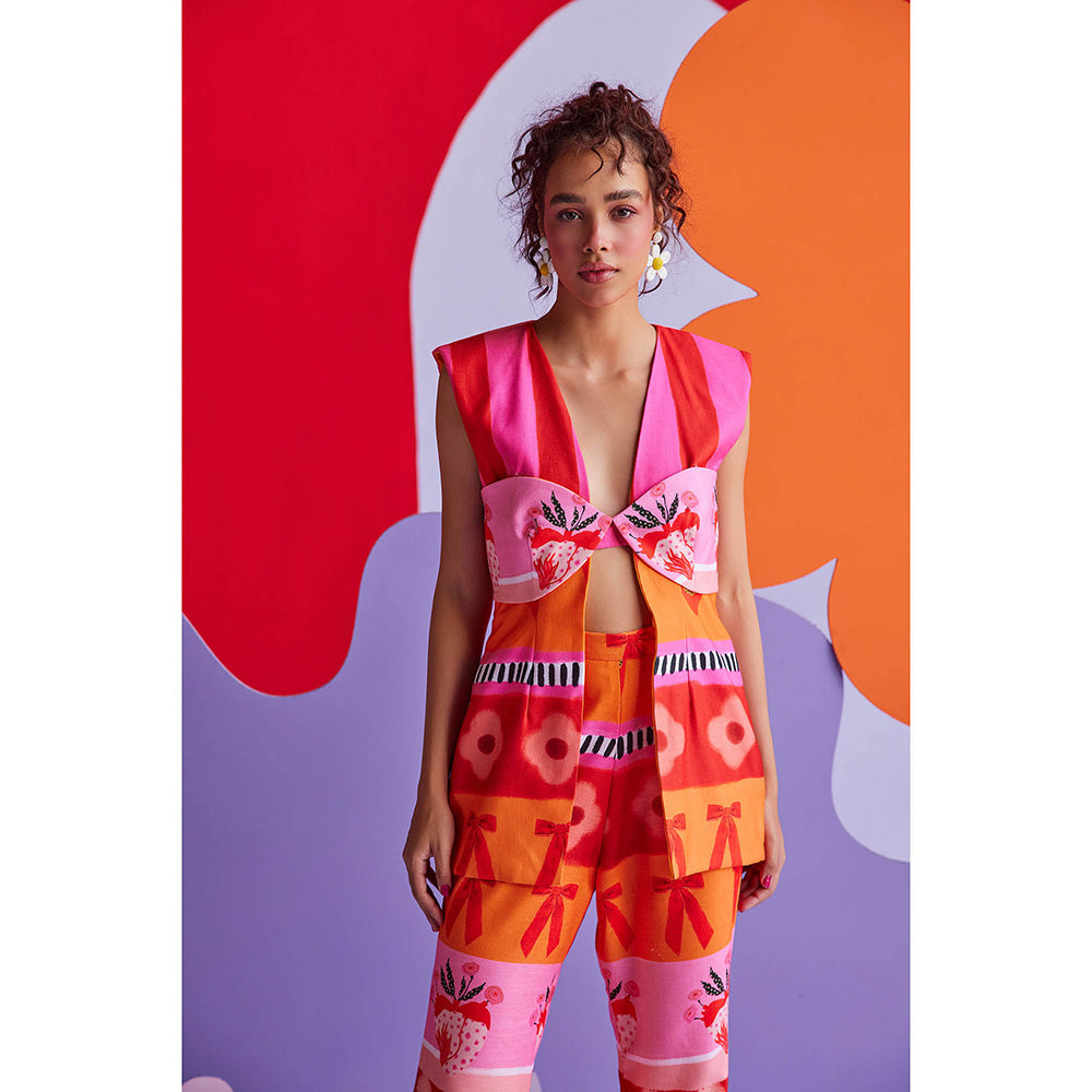 Zip by Payal & Zinal Hearts Unlocked Flirty Floss Blazer