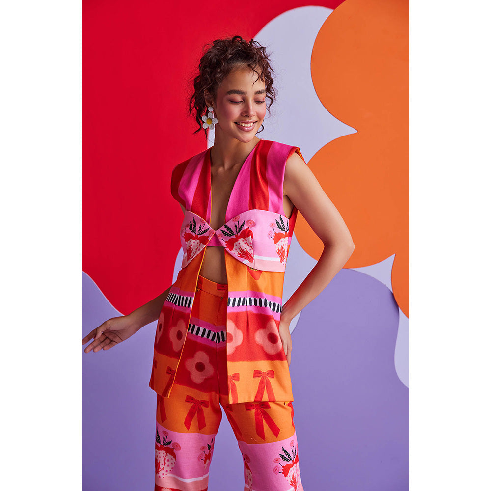 Zip by Payal & Zinal Hearts Unlocked Flirty Floss Blazer