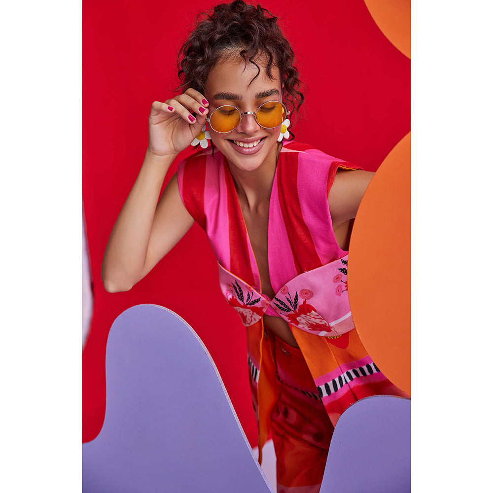 Zip by Payal & Zinal Hearts Unlocked Flirty Floss Blazer