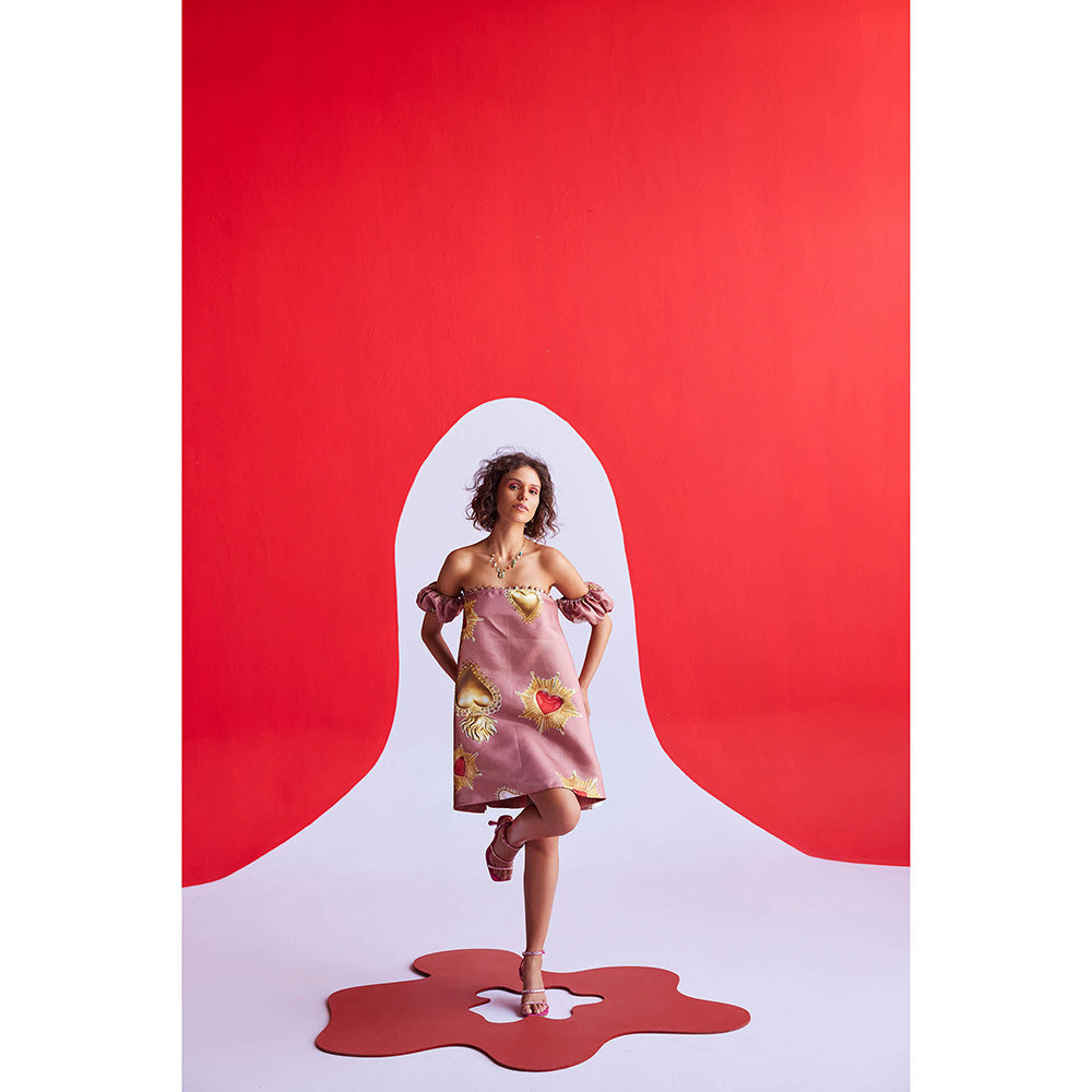 Zip by Payal & Zinal Hearts Unlocked Sunset Romance Dress