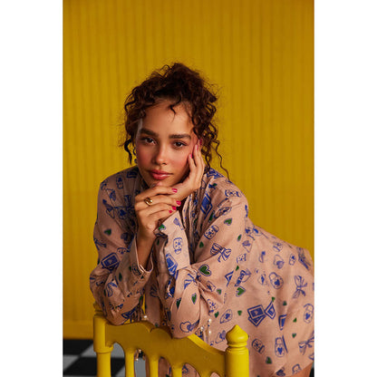 Zip by Payal & Zinal Hearts Unlocked Heart Strings Chic Shirt