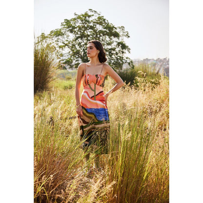 Zip by Payal & Zinal Sandy Sorbet Multi-Color Dress