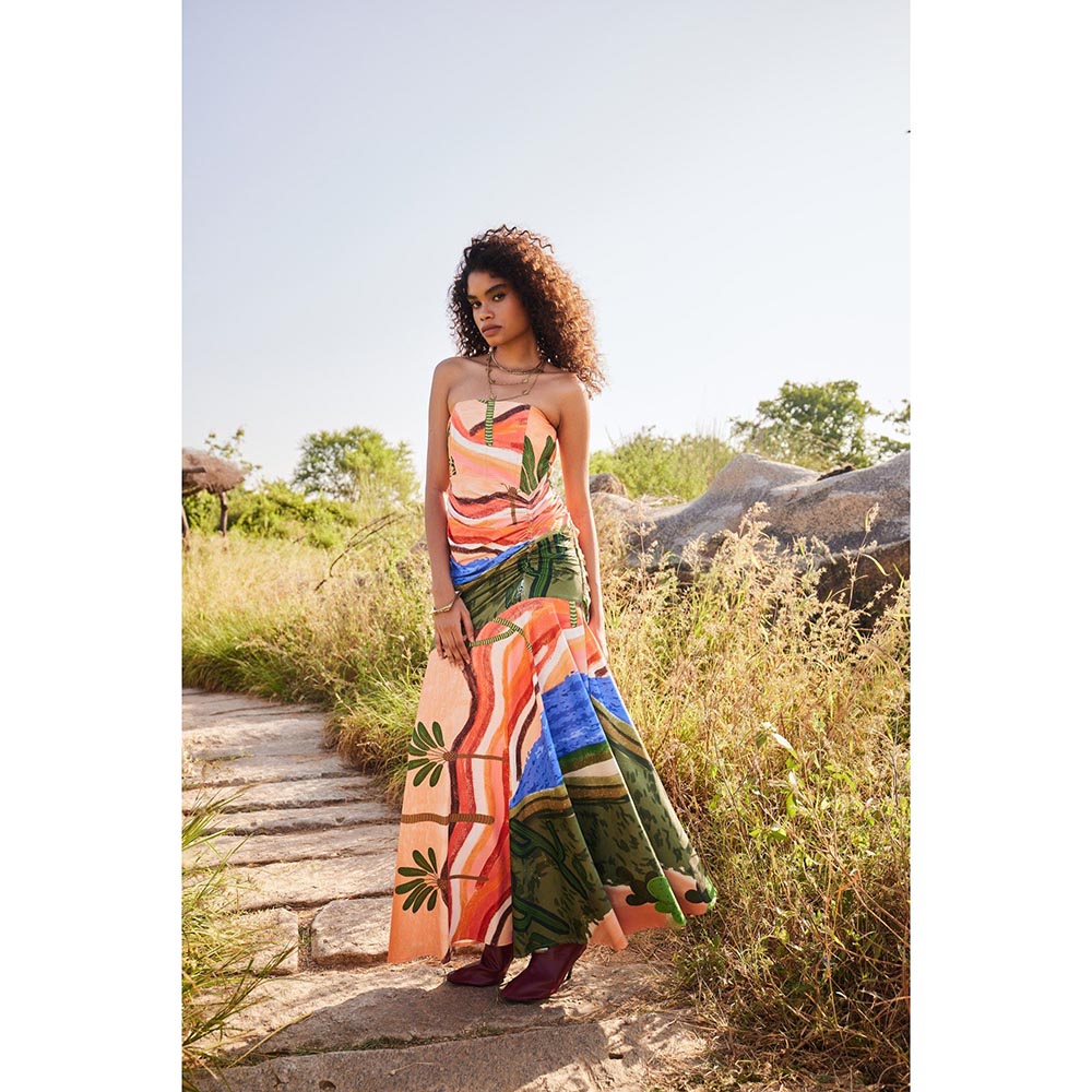 Zip by Payal & Zinal Dreamy Dunes Multi-Color Dress