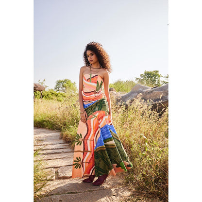 Zip by Payal & Zinal Dreamy Dunes Multi-Color Dress