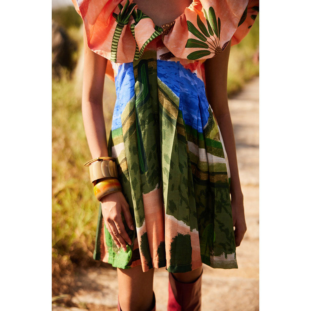 Zip by Payal & Zinal Dessert Daisy Dance Multi-Color Dress