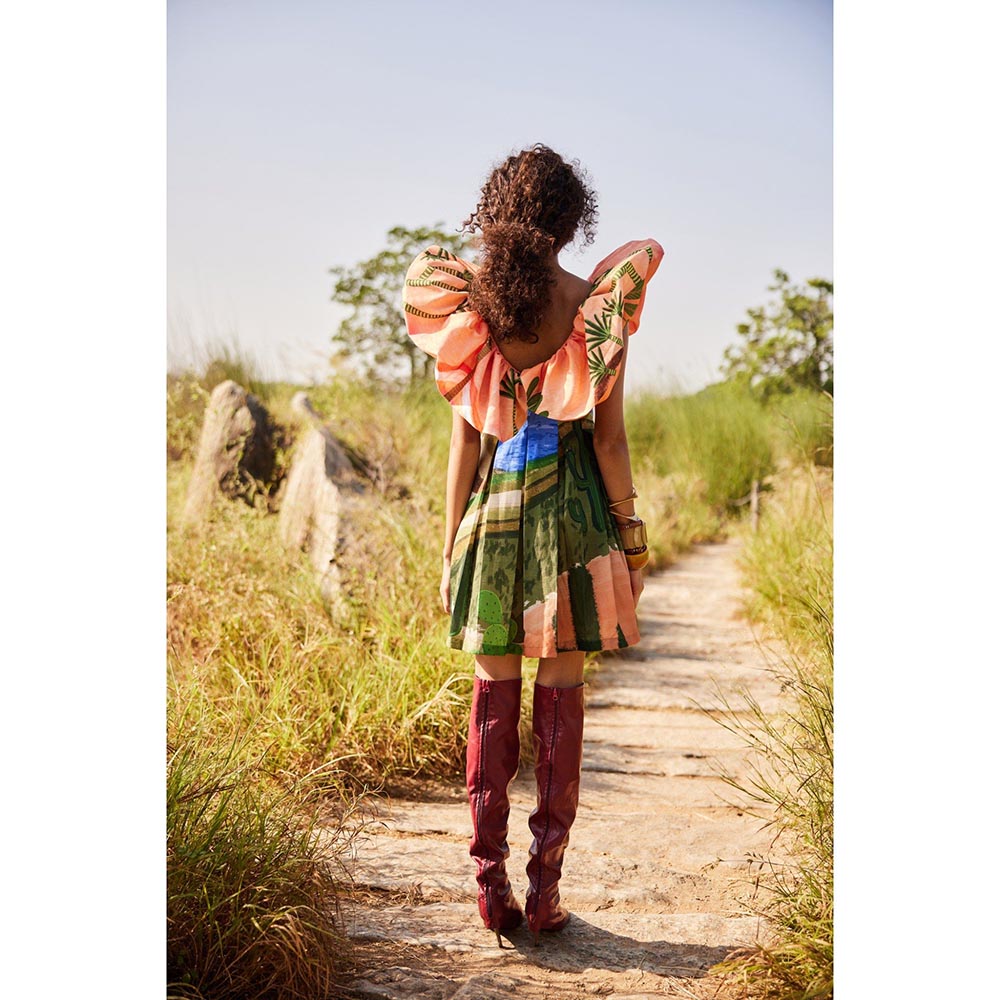 Zip by Payal & Zinal Dessert Daisy Dance Multi-Color Dress