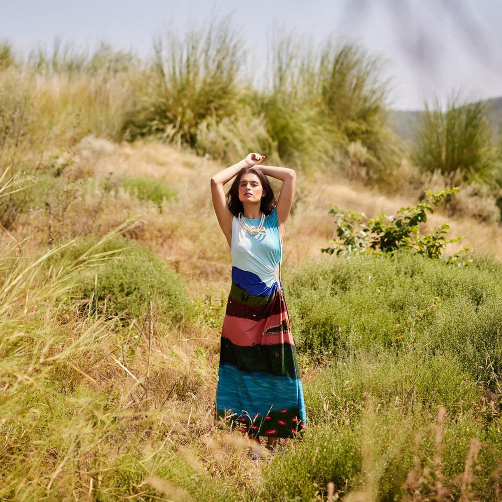 Zip by Payal & Zinal Twirls & Tulips Multi-Color Dress