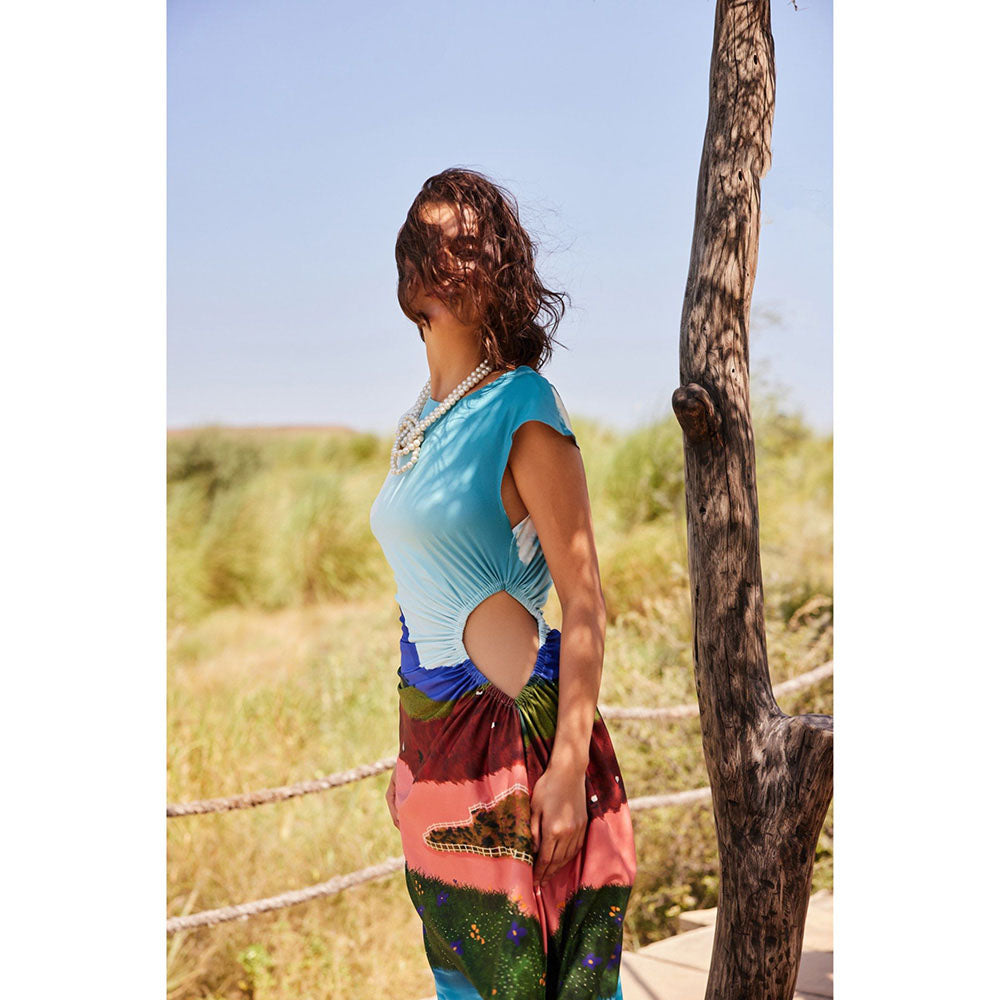 Zip by Payal & Zinal Twirls & Tulips Multi-Color Dress