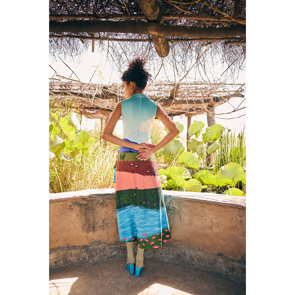 Zip by Payal & Zinal Waves & Wonders Multi-Color Dress