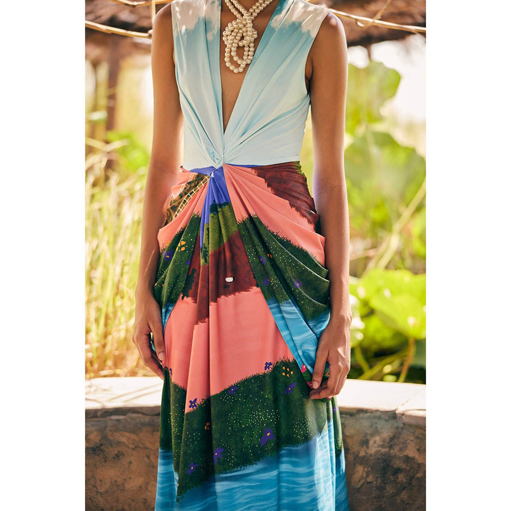 Zip by Payal & Zinal Waves & Wonders Multi-Color Dress