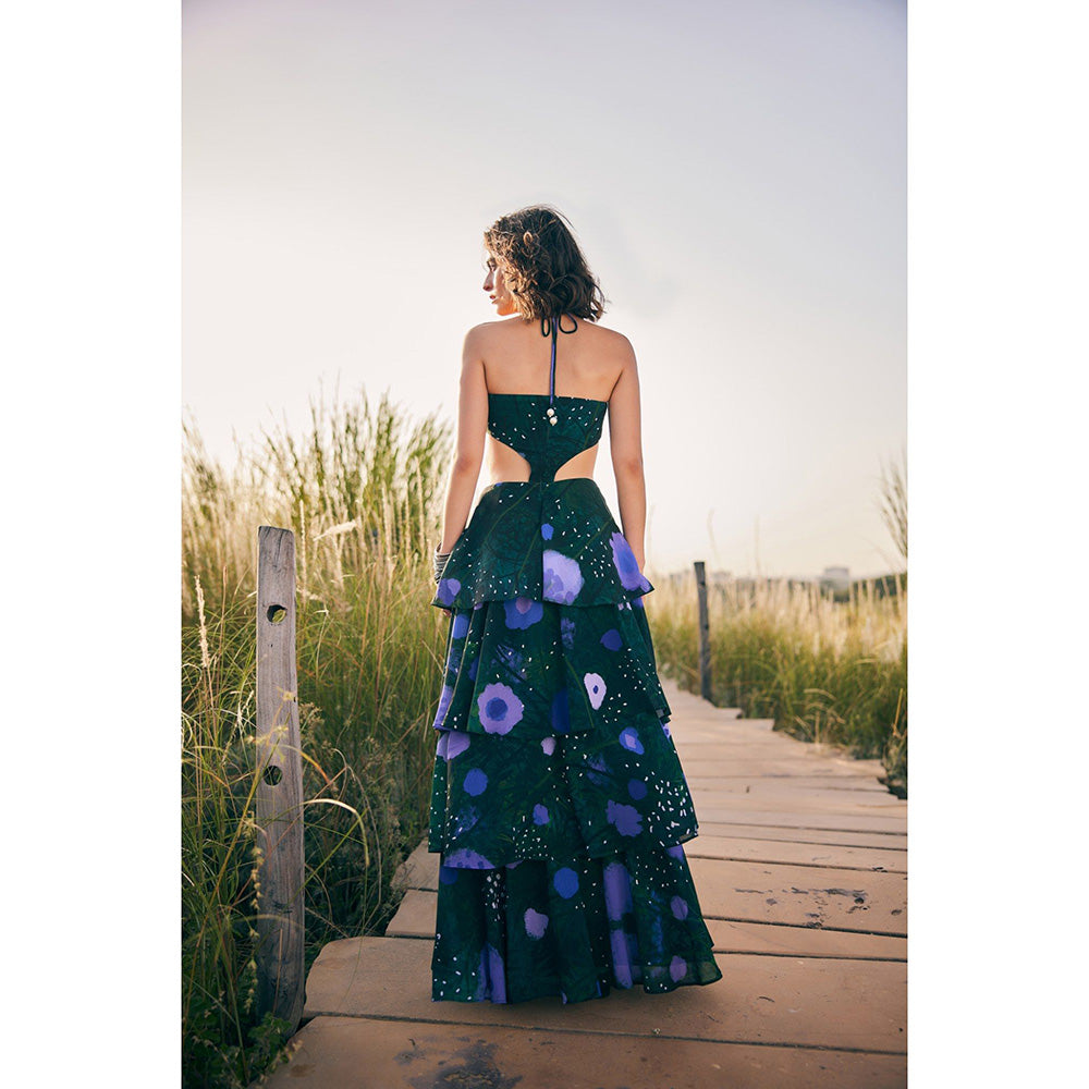 Zip by Payal & Zinal Pansy Fancy Green Dress