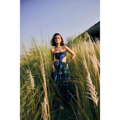 Zip by Payal & Zinal Pansy Fancy Green Dress