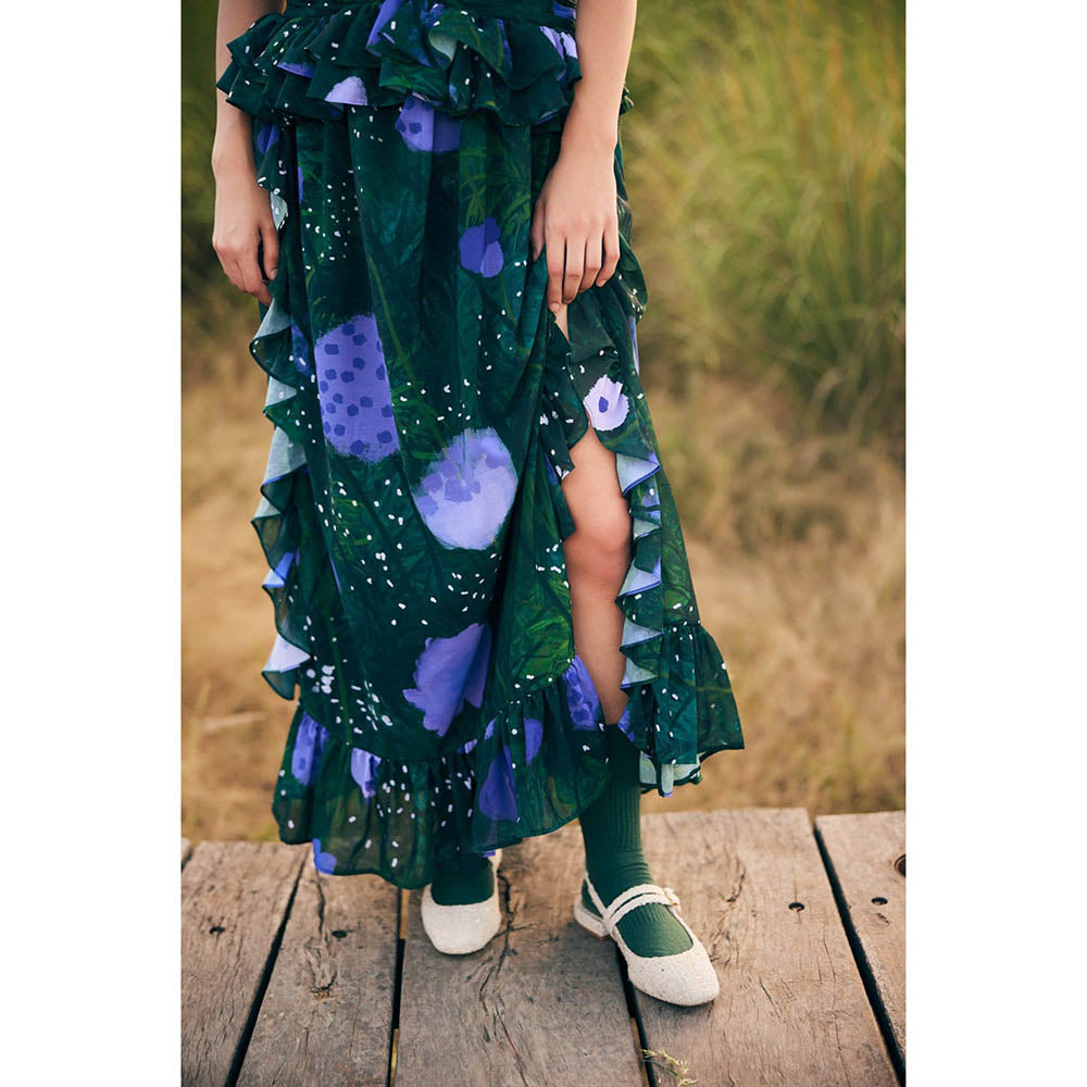 Zip by Payal & Zinal Daisy Dreams Green Dress