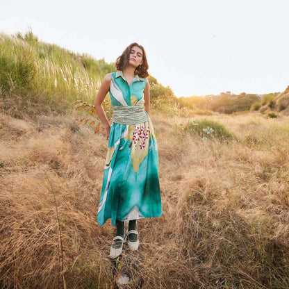 Zip by Payal & Zinal Mermaid's Whisper Multi-Color Dress