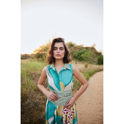 Zip by Payal & Zinal Mermaid's Whisper Multi-Color Dress