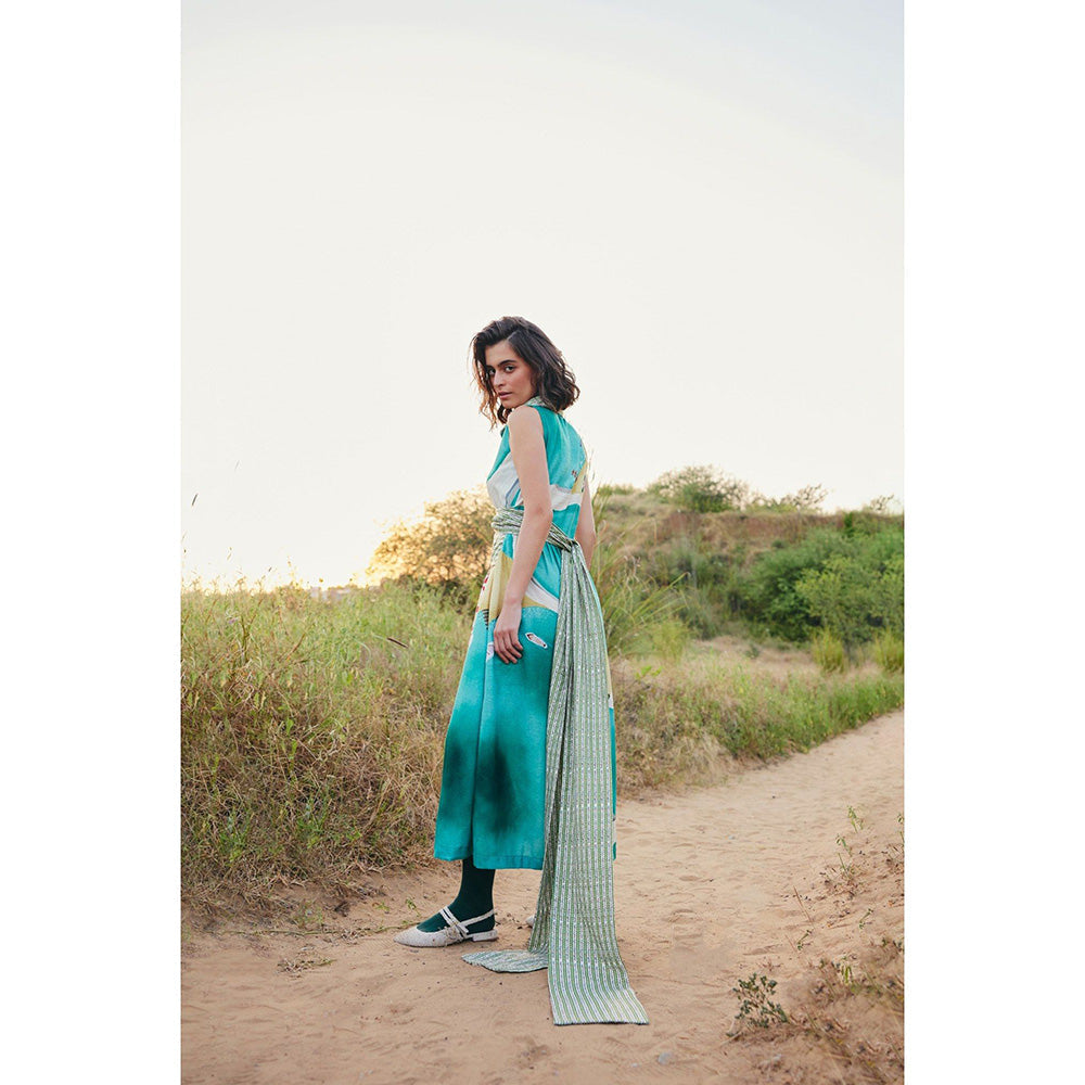 Zip by Payal & Zinal Mermaid's Whisper Multi-Color Dress