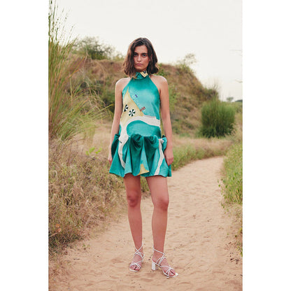 Zip by Payal & Zinal Seaside Swirls Multi-Color Dress