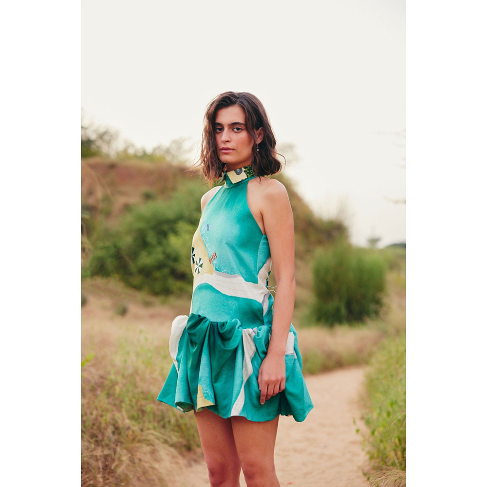 Zip by Payal & Zinal Seaside Swirls Multi-Color Dress