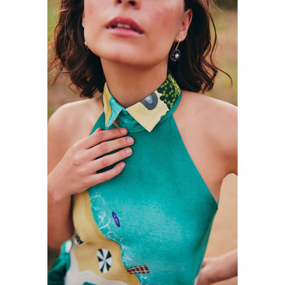 Zip by Payal & Zinal Seaside Swirls Multi-Color Dress