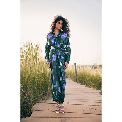 Zip by Payal & Zinal Garden Gala Green Co-Ord (Set of 2)