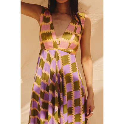 Zip by Payal & Zinal Crazy Checks Dress