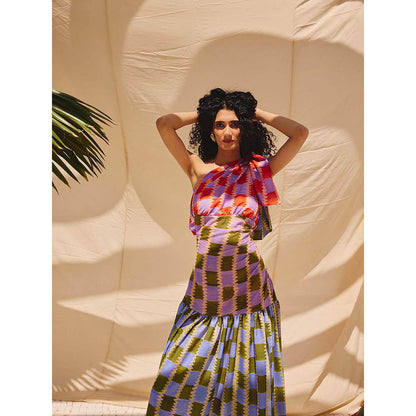 Zip by Payal & Zinal Scarlet Haze Dress