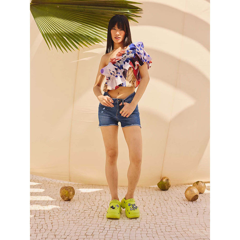 Zip by Payal & Zinal Color Splash Crop Top