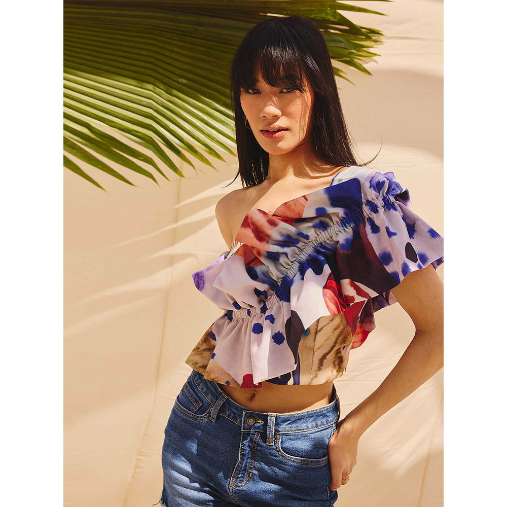 Zip by Payal & Zinal Color Splash Crop Top