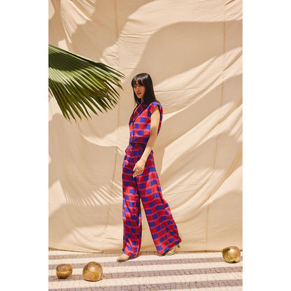 Zip by Payal & Zinal Checkmate Chic Printed Co-Ord (Set of 2)