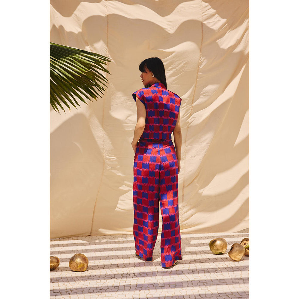 Zip by Payal & Zinal Checkmate Chic Printed Co-Ord (Set of 2)