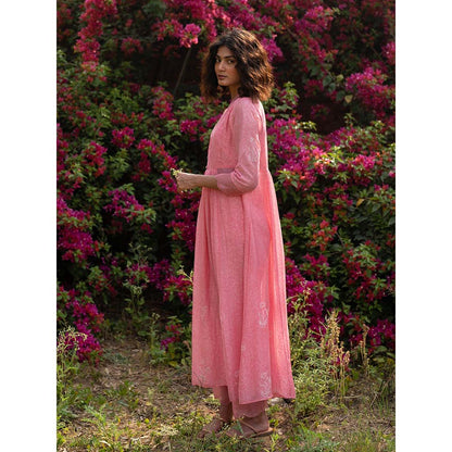 Zoon A Pink Printed Kurta and Pant (Set of 2)