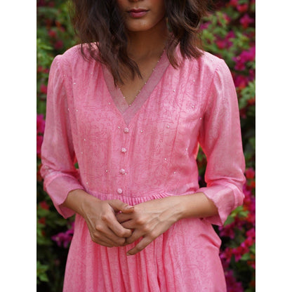 Zoon A Pink Printed Kurta and Pant (Set of 2)