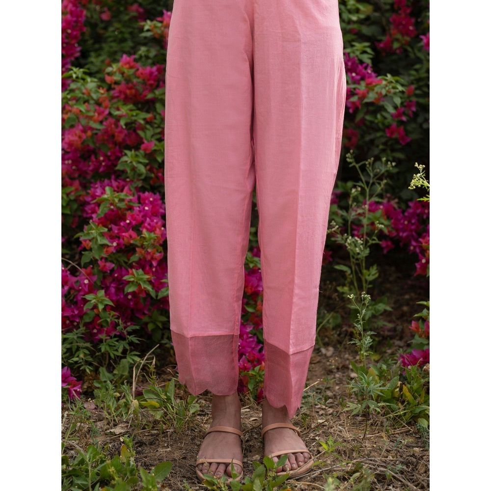Zoon A Pink Printed Kurta and Pant (Set of 2)