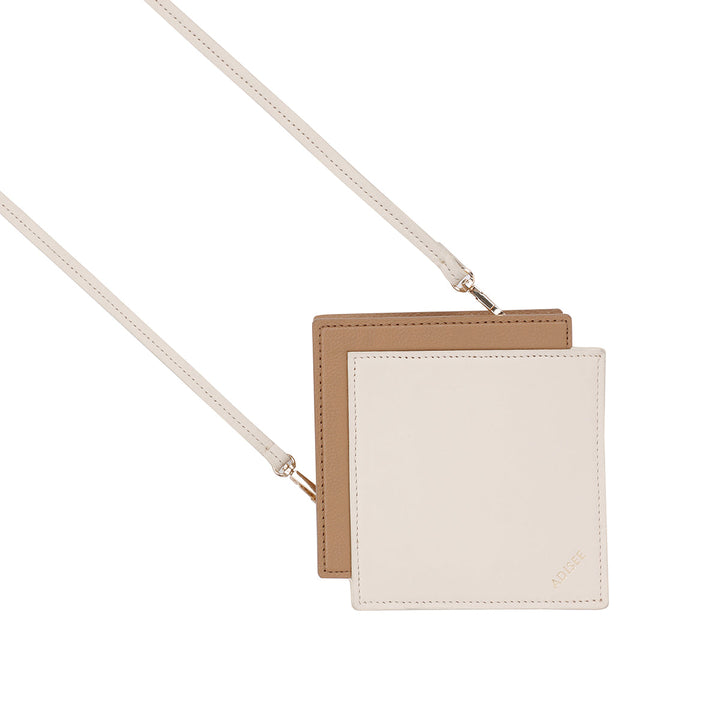 Adisee Cami Bag in Ivory and Sand