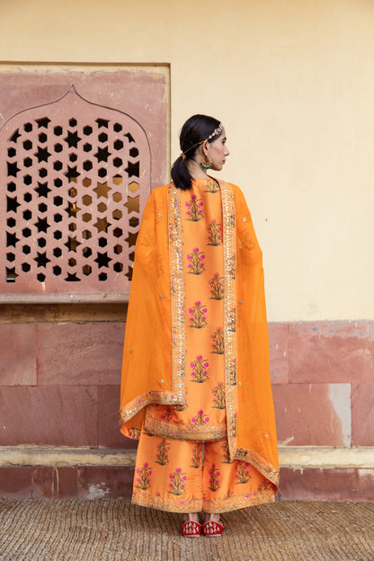 Esha Deol In Mehreen Orange Set