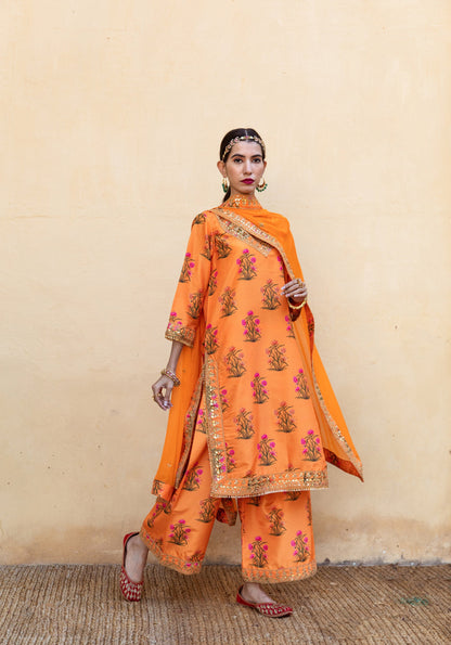 Esha Deol In Mehreen Orange Set