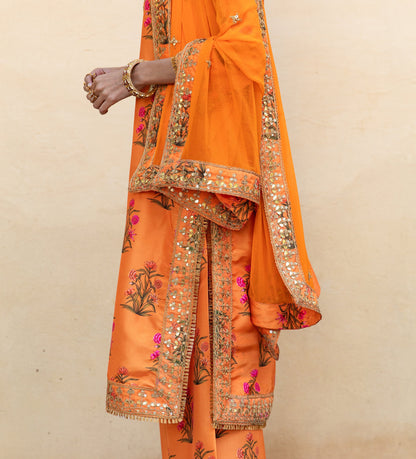 Esha Deol In Mehreen Orange Set