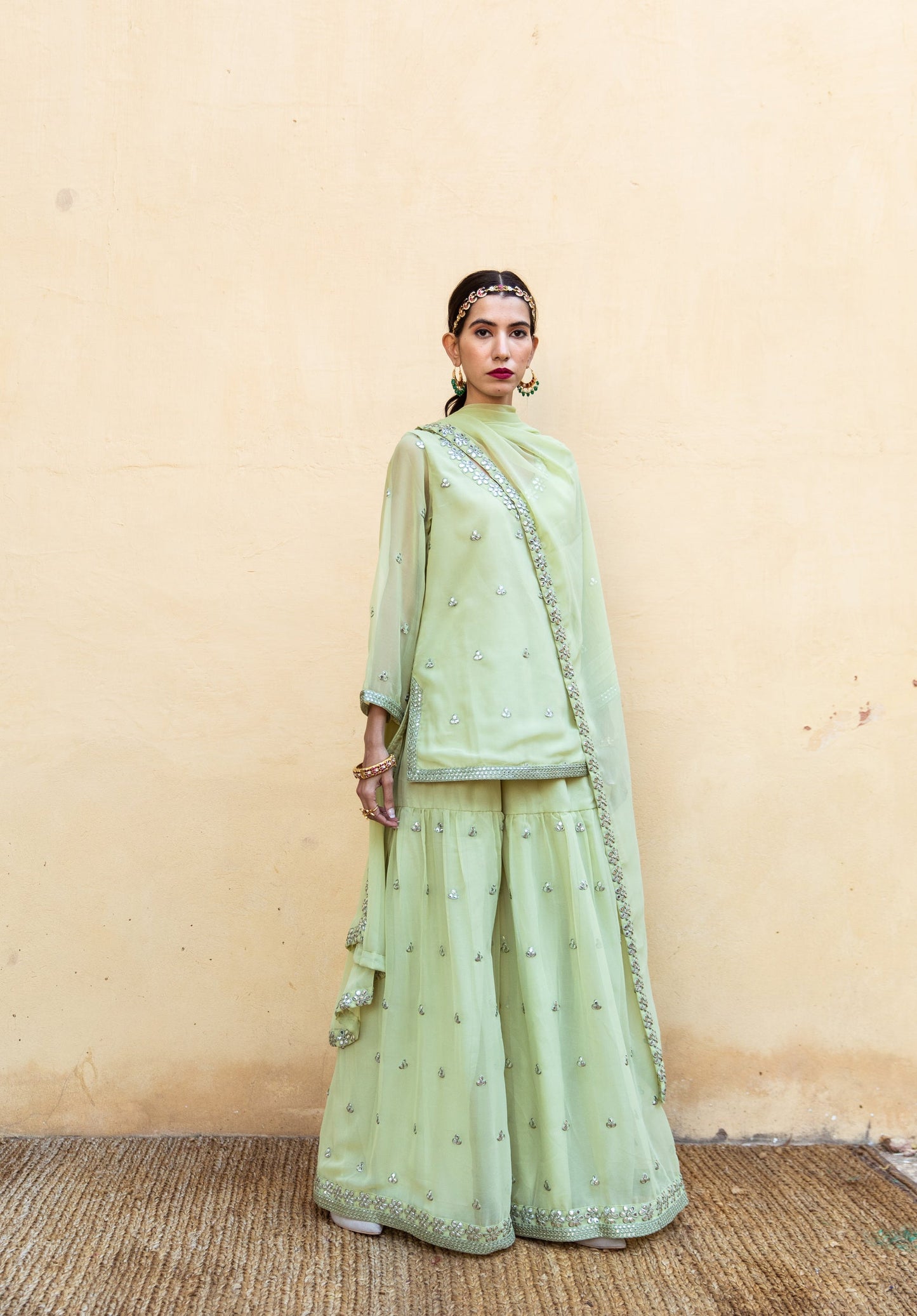 Hoor Pista Sharara Set