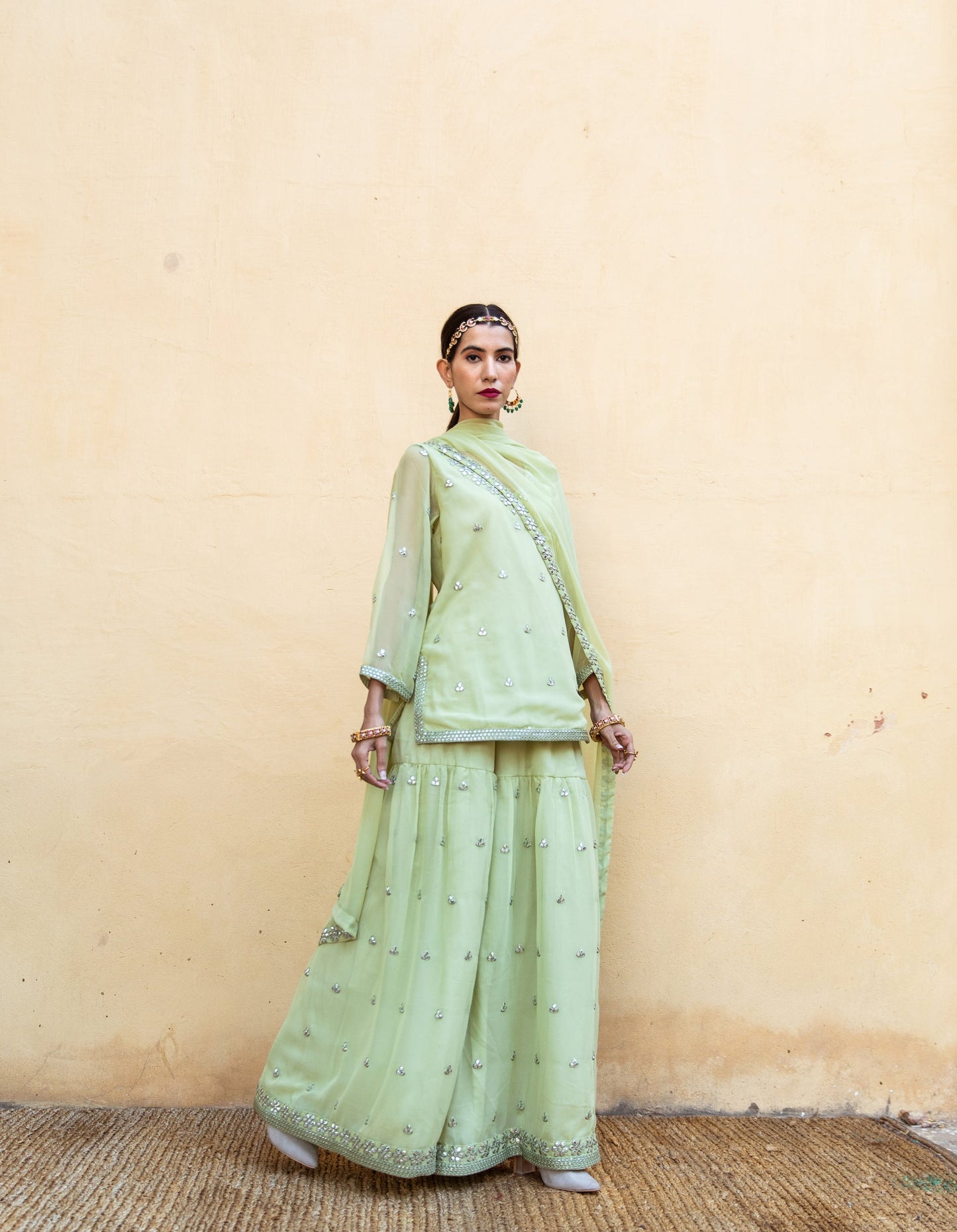 Hoor Pista Sharara Set