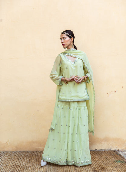 Hoor Pista Sharara Set