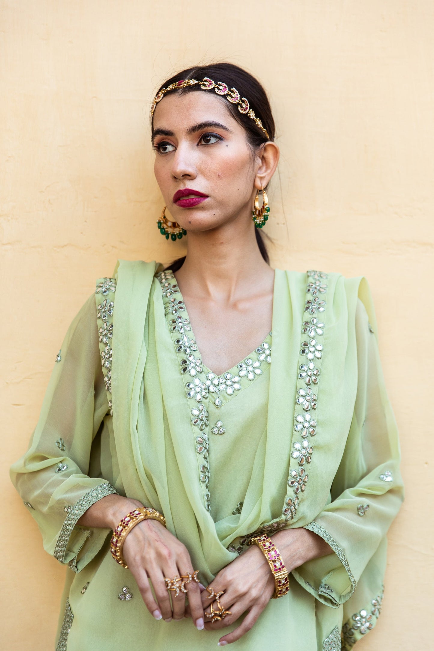 Hoor Pista Sharara Set