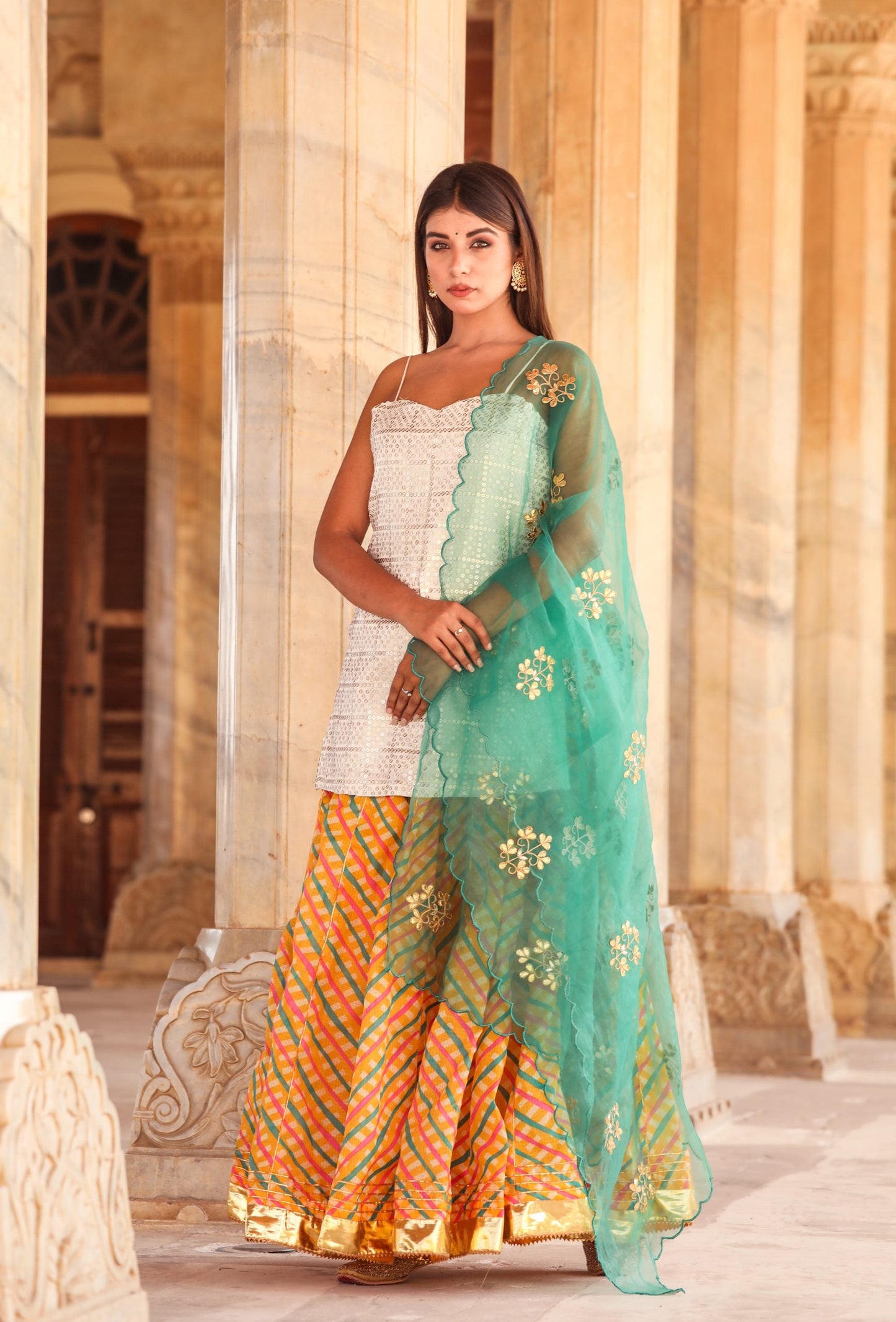 Devaki Yellow Lehenga Set