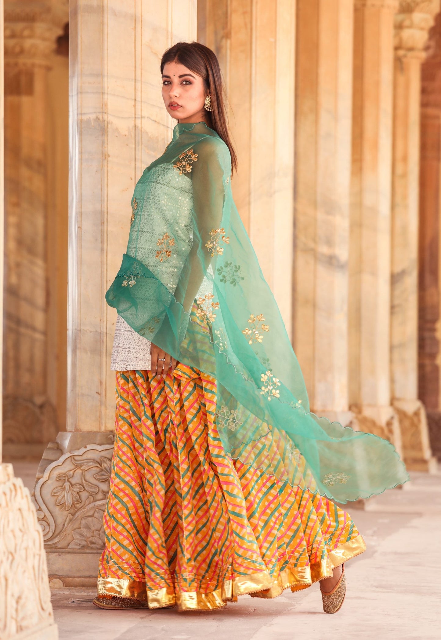 Devaki Yellow Lehenga Set