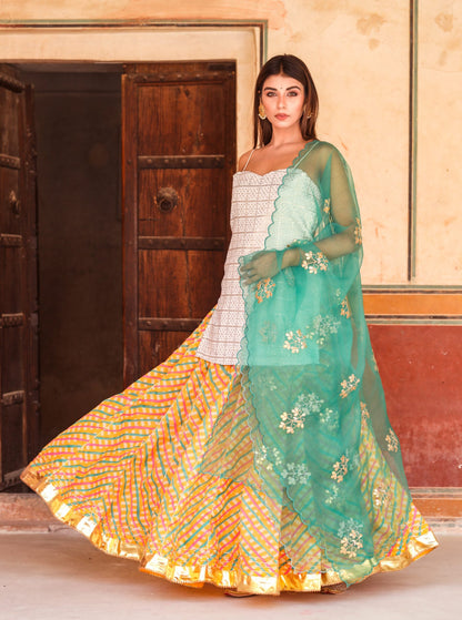 Devaki Yellow Lehenga Set