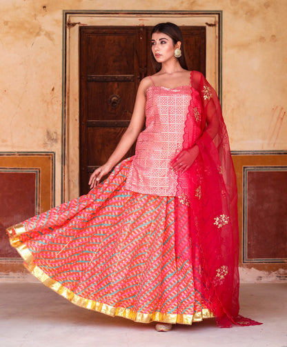 Devaki Pink Lehenga Set