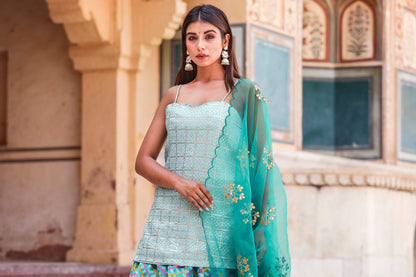 Devaki Green Lehenga Set