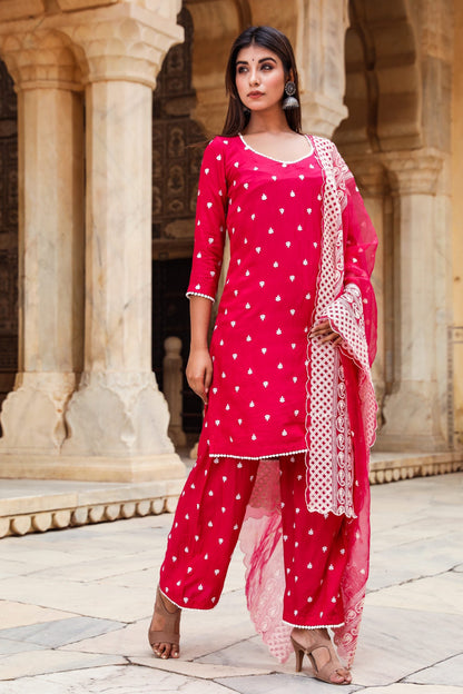 Hairat Pink Straight Set